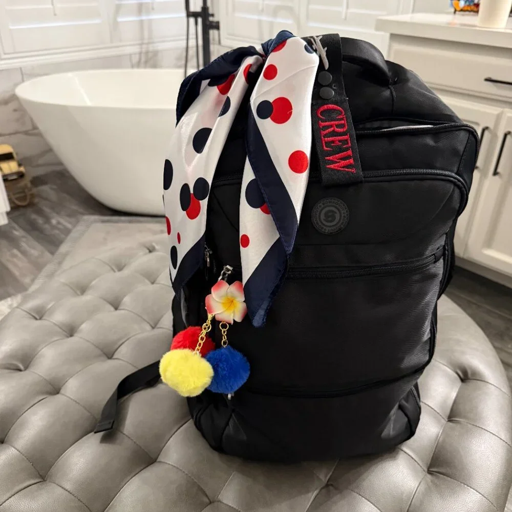 Southwest Airlines - Inspired Scarf & Bag Charm Set – Crew Bag Accessory - Picture 10 of 11